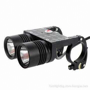 Cree XM-L T6 Twin Head Rechargeable LED Bicycle Light